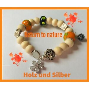 【送料無料】ジュエリー・アクセサリー デザインブレスレットbracciale design nature con legno