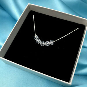 【送料無料】ジュエリー・アクセサリー スターリングシルバーキャリーブラッドショークリスタルネックレス