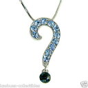 blu punto interrogativo in swarovski cristallo hollywood celebrita collana nuovaスワロフスキークリスタルハリウッドセレブネックレス※注意※NYからの配送になりますので2週間前後お時間をいただきます。人気の商品は在庫が無い場合がございます。ご了承くださいませ。サイズの種類の商品は購入時の備考欄にご希望のサイズをご記載ください。　携帯メールでの登録ですと楽天からのメールが届かない場合がございます。