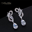 【送料無料】ジュエリー・アクセサリー イヤリングクリスタルクリスタル?ホワイトゴールドホワイトorecchini luxury orecchini zirconi aaa cristalli stellux ? oro biancobianco