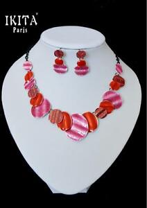 【送料無料】ジュエリー・アクセサリー ラグジュアリーセットイヤリングパリステートメントチェーンシュマックセットレッド