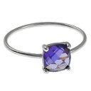 【送料無料】ジュエリー・アクセサリー バゲフェムアンアルジェントロディエエジルコニウムバイオレットbague femme en argent 925 rhodie et zirconium violet taille 56 dispo(4)