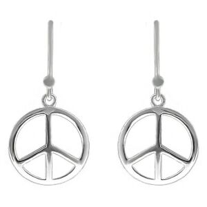 ジュエリー・アクセサリー ブークレドレーユヌーヴフェムboucles doreilles peace amp; love en argent 925 neuves femme