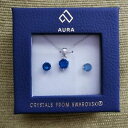 【送料無料】ジュエリー・アクセサリー ホワイトゴールドメッキイヤリングネックレスセットネックレスnuovo aura 18ct bianco oro placcato orecchini amp; collana setcollana 45cm