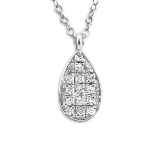 ̵ۥ奨꡼꡼ ƥСǥͥå쥹ꥹ륰åĥ奿catena lacrime argento 925 donne da donna ragazza collana cristalli glitzersteine