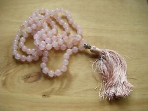 ジュエリー・アクセサリー マラヨガスピリチュアルクォーツローズチャクラハートビーズspirituale quarzo rosa chakra cuore 108 perline 38 lungo mala meditazione yoga