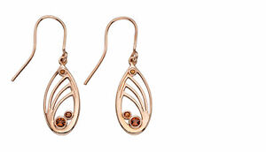 【送料無料】ジュエリー・アクセサリー ローズゴールドスモーキートパーズクリスタルメッキエレメンツ..