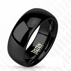 ̵ۥ奨꡼꡼ 󥿥󥰥ƥ֥å󥰥ϥtitanio tungsteno anello nero 6 o 8mm larga ad alta lucido 47 15 66 21