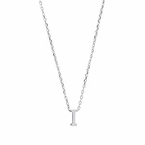【送料無料】ジュエリー・アクセサリー ジュエルコロンドンシルバーレターネックレスペンダントインチjewelco london argento lettera i collana con pendente iniziale 18 pollici(4)