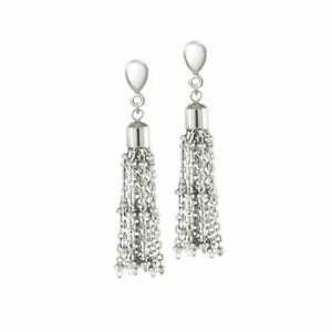 【送料無料】ジュエリー・アクセサリー ケンジントンナッパステンレススチールシルバートーンドロップクリップイヤリングkensington nappa in acciaio inox tono argento goccia orecchini a clip