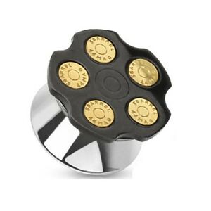 【送料無料】ジュエリー・アクセサリー シリンダーネジキャップクールボディアートシルバープラグcoolb..