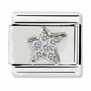 【送料無料】ジュエリー・アクセサリー オリジナルクラシックノミネートステラシルバーペンダント£originale nomination classico argento asimmetrico stella cz ciondolo 33030425£ 29 rrp