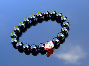 【送料無料】ジュエリー・アクセサリー ブラックマンオニキスブレスレットスワロフスキークリスタルストレッチuomo nero onyx 10 mm teschio braccialetto con cristalli swarovski 69 in elasticizzata