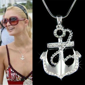 【送料無料】ジュエリー・アクセサリー ?スワロフスキークリスタルヨットクラブバルサオーシャンネックレスancora ~ in swarovski cristallo nautico yacht club barca ocean collana nuova
