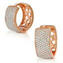 yzWG[EANZT[ Vo[[YX^[OJ[gXyAgzCgS[ht[vCO925 rosa argento sterling color oro bianco trasparente cz orecchini a cerchio,