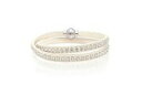 【送料無料】ジュエリー・アクセサリー ヤコブクリスタルブレスレット£sif jakobs arezzo 38cm bianco in pellecristallo bracciale sjbr2359 prezzo consigliato £ 69(4)