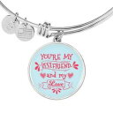【送料無料】ジュエリー・アクセサリー ベストサークルリジッドブレスレットスチールセントamico regalo youre il mio migliore e amore cerchio bracciale rigido acciaio st(4)