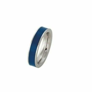 ジュエリー・アクセサリー ステンレスセラミックリングdesign serio anello r288 nb in acciaio inox ceramica blu edizione larghezza 58 keramic