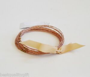 【送料無料】ジュエリー・アクセサリー ローズゴールドマルチフレキシブルワイヤーブレスレットリボンnuovo rosa oro multi filo flessibile braccialetto elasticizzato nastro