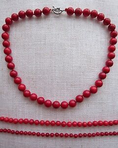 【送料無料】ジュエリー・アクセサリー サンゴネックレスサイズミリメートル100 autentico, rosso corallo gemstone collana di perlecorallo varie dimensioni 5 11 mm