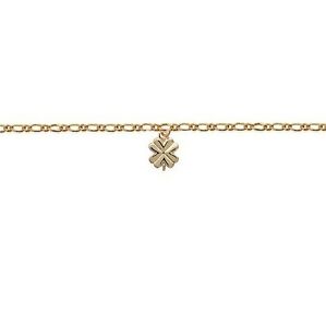 【送料無料】ジュエリー・アクセサリー チェインチェヴィルプラケオメイルフィガロトレフレノイフビジュウティエヨリビジューchaine cheville plaque or maille figaro trefle neuf bijouteriejolybijoux