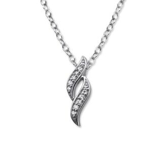 【送料無料】ジュエリー・アクセサリー シルバークリスタルラインストーンネックレスライトcatena con cristalli argento 925 donne da donna ragazza strass collana chiaro cc
