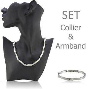 【送料無料】ジュエリー・アクセサリー セットチェーンコリアーブレスレットモデルステンレスset catenacollier amp; bracciale modello evita in acciaio inox lunghezze 316l 450 510 cm