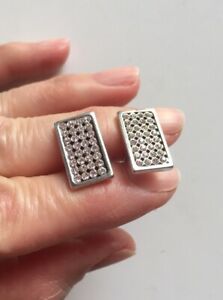 【送料無料】ジュエリー・アクセサリー スターリングシルバーカフリンクスシルバーシャツカフリンクスジルコンcufflinks sterling silver gemelli da camicia argento 925 zirconi