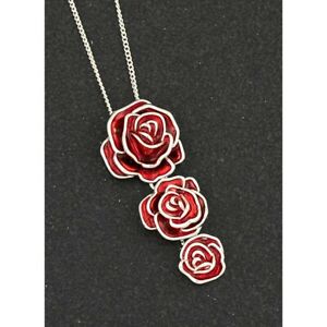 【送料無料】ジュエリー・アクセサリー プリティローズローズネックレスpretty rose 3 rose collana