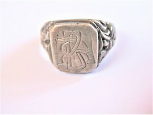 【送料無料】ジュエリー・アクセサリー シールリングantico anello con sigillo vero argento, 10,16 g