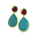 【送料無料】ジュエリー・アクセサリー アイラスアゲートジェイドセミイヤリングゴールドメッキハンドメイドaylas agate, jade semi precious gemstone earrings 21ct gold plated handmade