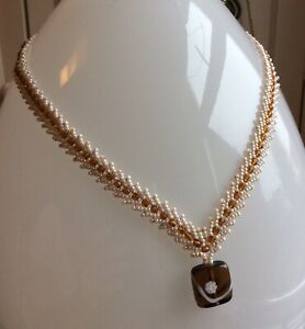 【送料無料】ジュエリー・アクセサリー ビーズガラスシードクリスタルビーズバックルシルバーネックレ..