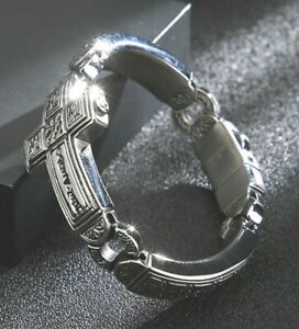 【送料無料】ジュエリー・アクセサリー ブレスレットクロスステンレススチールブレスレットda donna argento bracciale cross 316l braccialetti in acciaio inox per le donne da donna regno uni