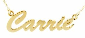 【送料無料】ジュエリー・アクセサリー カスタムボックスネックレス9 kt gold plated personalizzato pronto per andare piccoli collana nome in confezione regalo