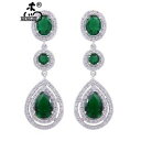【送料無料】ジュエリー・アクセサリー ゴールドメッキゴールドイヤリンググリーンドロップorecchini a perno placcato oro bianco cz goccia verde sposa matrimonio g 1 22