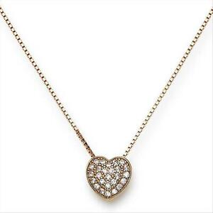 ̵ۥ奨꡼꡼ 륳ʡȥϡȥСǥͥå쥹collana donna amen in argento 925 rosato con cuore zirconato clphr