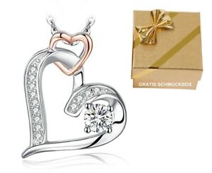 ジュエリー・アクセサリー ?ハートペンダントシルバーネックレスハートチェーンクリスマス? cuore ciondolo collana argento 925 cuore catena donna regali di natale donne