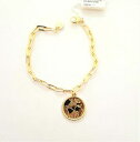 【送料無料】ジュエリー・アクセサリー ブロンズコルサンライフアートコインブレスレットstroili bracciale con moneta mondo in bronzo dorato coll sun life art 1665700