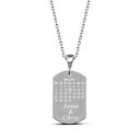 【送料無料】ジュエリー アクセサリー シルバーカレンダータグペンダントネックレスエングレービングcollana con dog tag id ciondolo in argento 925 calendario desiderio incisione