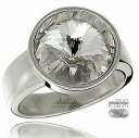 【送料無料】ジュエリー・アクセサリー スワロフスキークリスタルパリシルバーリングswarovski crystal * paris * bellissimo anello argento 925 certificato