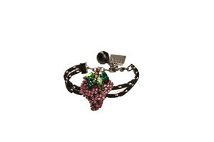 ジュエリー・アクセサリー リサビジューブラックブレスレットドリンクブラックサイズlisa c bijoux bracciale da donna nero di bacche food amp; drink nero taglia os