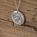 【送料無料】ジュエリー・アクセサリー スターリングシルバーコインフクロウペンダントシルバーネックレスギリシャsterling silver moneta athena gufo ciondolo collana dargento dea mitologia greca