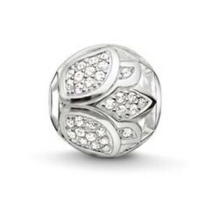 【送料無料】ジュエリー・アクセサリー トーマスサボシルバースターリングジルコーニロタスカルマビーズ£nuovo thomas sabo argento sterling amp; zirconi lotus karma perline k0204 £ 79