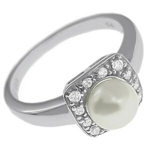 【送料無料】ジュエリー・アクセサリー バグアンアルジャンロディエオキシデスジルコニウムエペルルドカルチャーbague en argent rhodie, oxydes zirconium et perle de culture taille 54 dispo