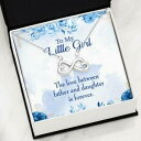 【送料無料】ジュエリー・アクセサリー インフィニティネックレスカードlove tra padre e figlia infinito love collana heartfelt figlia scheda