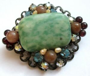 【送料無料】ジュエリー・アクセサリー アンシエンヌブローチヴィンテージクーラーアージェントカボシ..