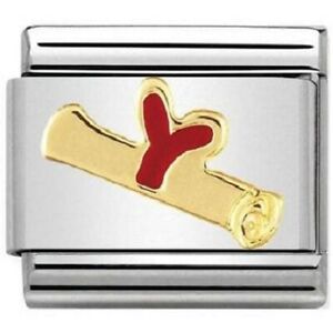 【送料無料】ジュエリー・アクセサリー モジュラーノミネートクラシックゴールドディプロマチャーム£nomination componibili classic gold diploma charm 03022303 rrp £ 22