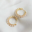 【送料無料】ジュエリー・アクセサリー クレオールシルバーイヤリングパールホワイトゴールドメッキorecchini creolo argento 925 perle coltivazione bianco 3mm placcato oro tz4
