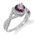 【送料無料】ジュエリー・アクセサリー ゴールドホワイトケルトアレクサンドルシルバーoro bianco infinito celtico fidanzamento matrimonio cuore alexandrite argento