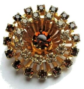 【送料無料】ジュエリー・アクセサリー ブローシュアンシエンヌヴィンテージビジュークーラークリストージェメトパゼformidable broche ancienne bijou vintage couleur or cristaux gemme topaze 5127